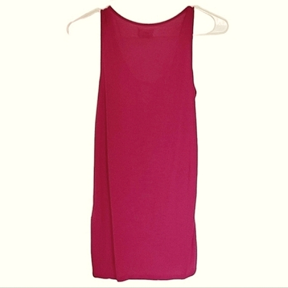 1313 * Old Navy Drape Keyhole Front Sleeveless Top Magenta Size S - Picture 2 of 8